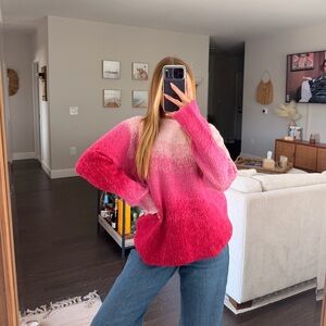 MNML Brushed Gradient Ombré Oversized Sweater
